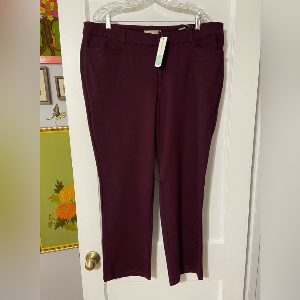 Hawthorn Cranberry Pants Size 18W